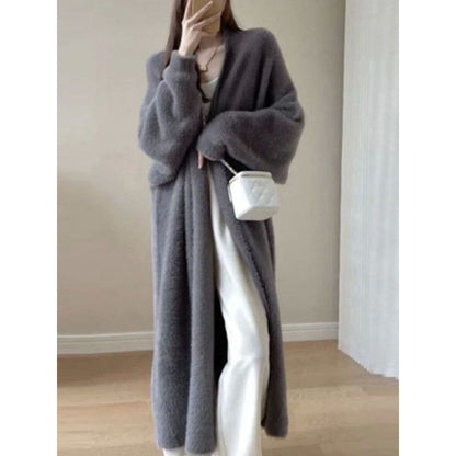 Manteau Cardigan Tricoté Femme