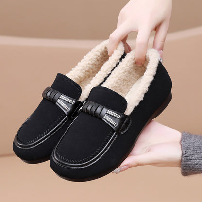 Mocassins confort doublés à enfiler pour femme