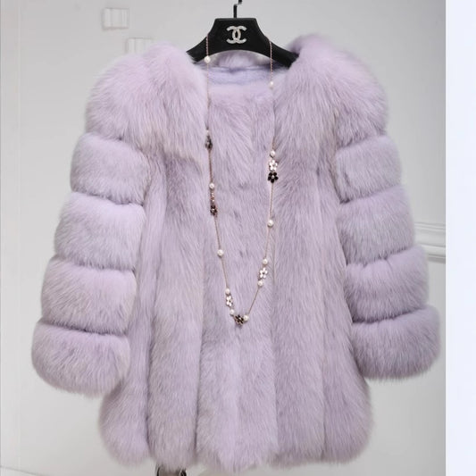 Manteau Oversize Fourrure Hiver