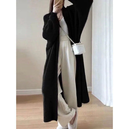 Manteau Cardigan Tricoté Femme